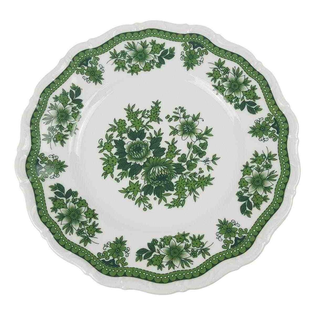 [458168475] Speiseteller 24 cm Seltmann Weiden Barock Hubertus Blumendekor gebraucht - gut