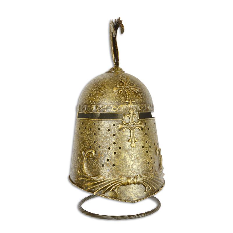 [LA-1781198] Ritterhelm Eisen auf Ständer