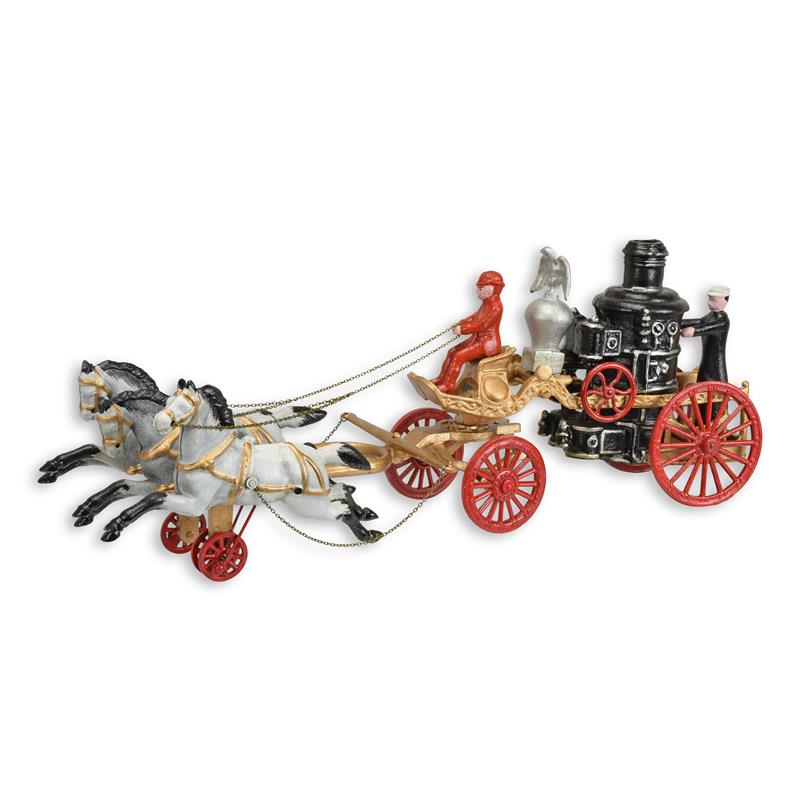 [LA-1817186] Modell Gusseisen Pferdewagen Dampfpumpe