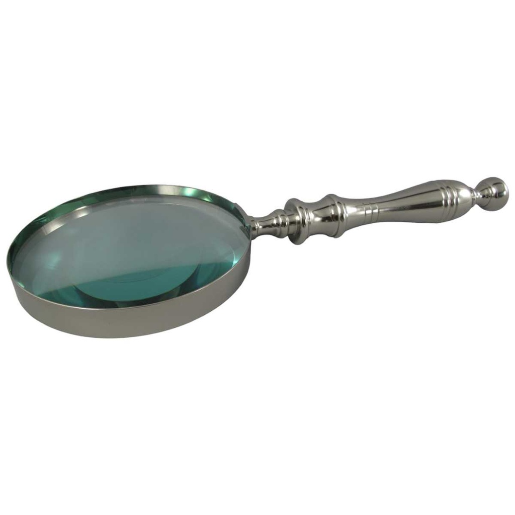 [LA-39828] Leselupe Handlupe Vergrößerungsglas Glas vernickelt