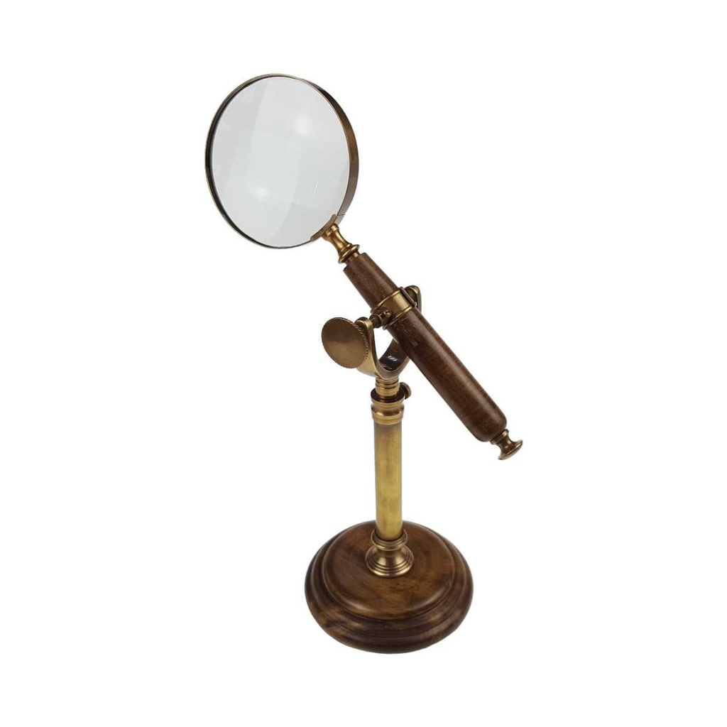 [LA-39836] Leselupe Handlupe Vergrößerungsglas Messing brüniert