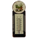 Eisen Termometer Antik-Stil Blumen H 39x11 cm