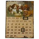 Jahreskalender Antik-Stil Eisen H 33x25 cm