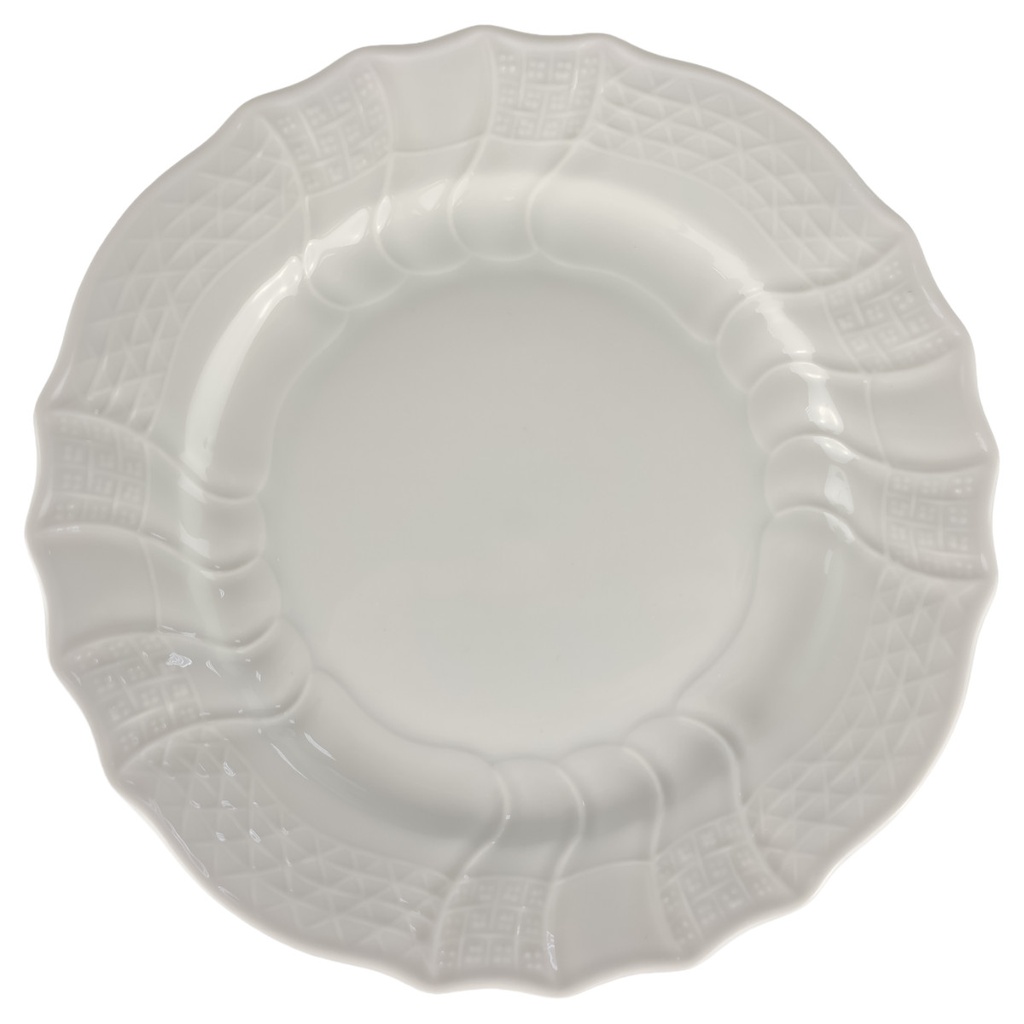 Kuchenteller 19,5 cm Hutschenreuther Dresden Weiß