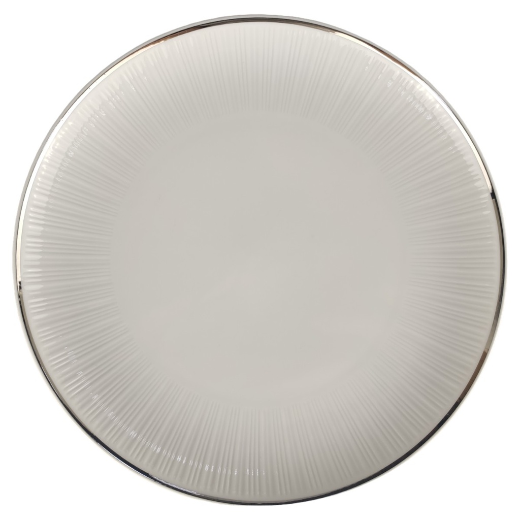 Speiseteller Hutschenreuther Relief Platinrand