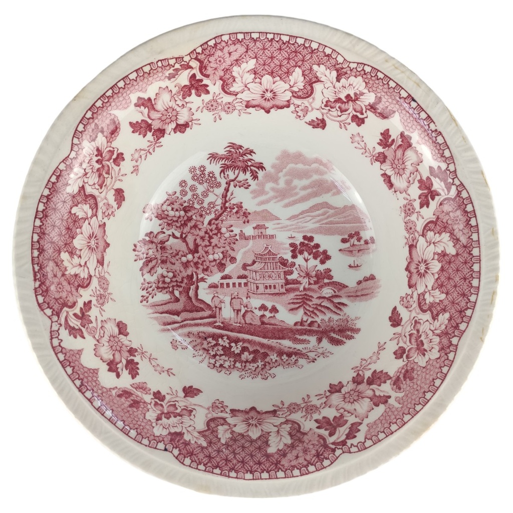 Schüssel Wood´s Burslem Seaforth Rot