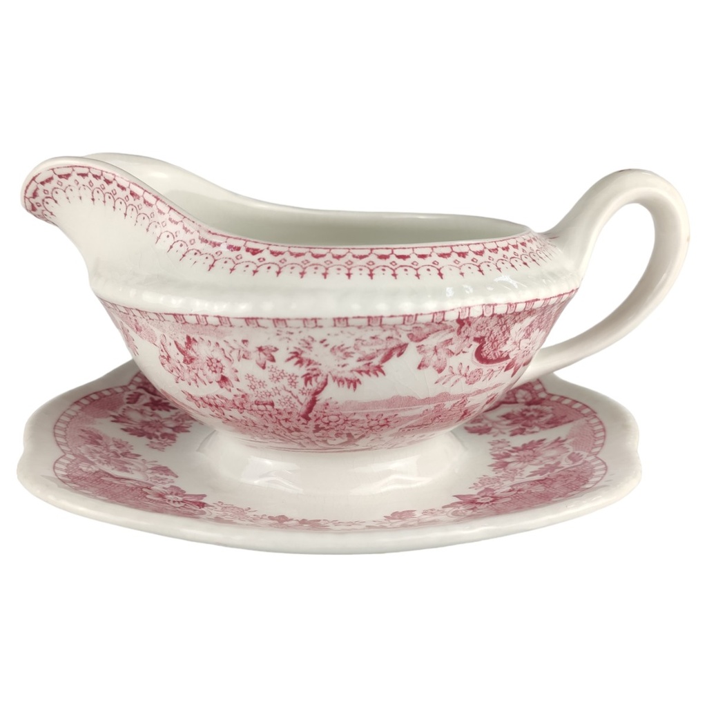 Sauciere Wood´s Burslem Seaforth Rot