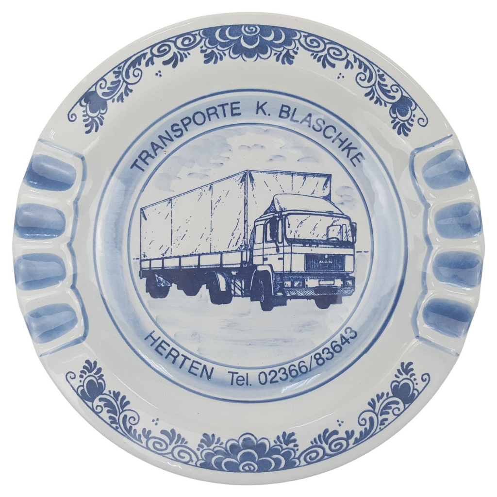 Aschenbecher Delfts Blauw Werbung Transporte K. Blaschke Herten gebraucht - gut