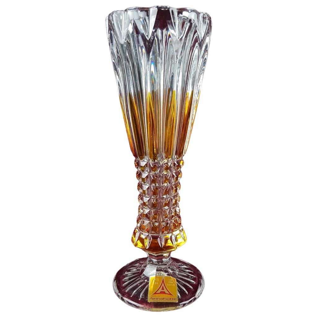 24 % Vase Blumenvase 20,3 cm Annahütte gebraucht - gut
