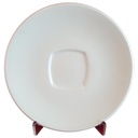 Untertasse Kaffee-/Cappuccino-Untertasse 14,2 cm Seltmann Weiden Weiß Elfenbein gebraucht - gut