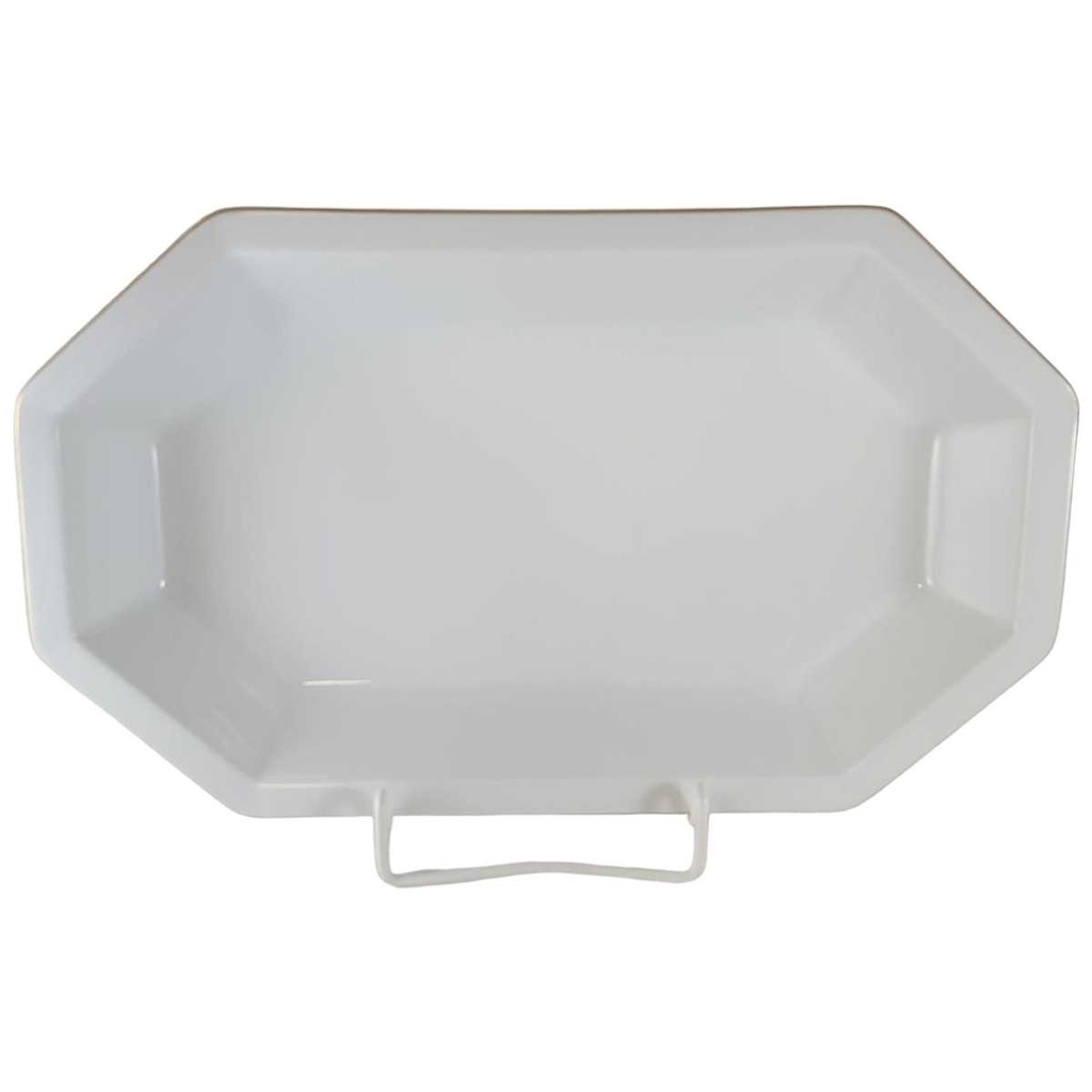 [45811860] Auflaufform Goldrand Rosenthal Polygon Weiß gebraucht - sehr gut