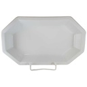 Auflaufform Goldrand Rosenthal Polygon Weiß gebraucht - sehr gut