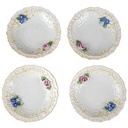 4er Set Kuchenteller Teller klein 9,9 cm Schierholz Einzelteile gebraucht - akzeptabel