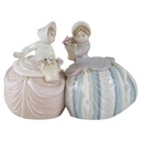 2er Set Lladro Figur 5384 Petite Pair Spanien H 11,5 cm Figurenset
