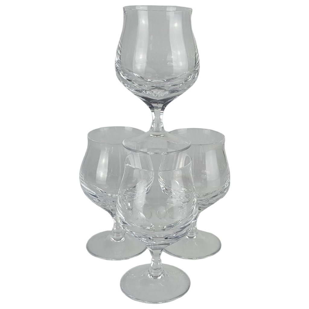 4er Set Weingläser Trinkglas Bleikristall H 13,4 cm