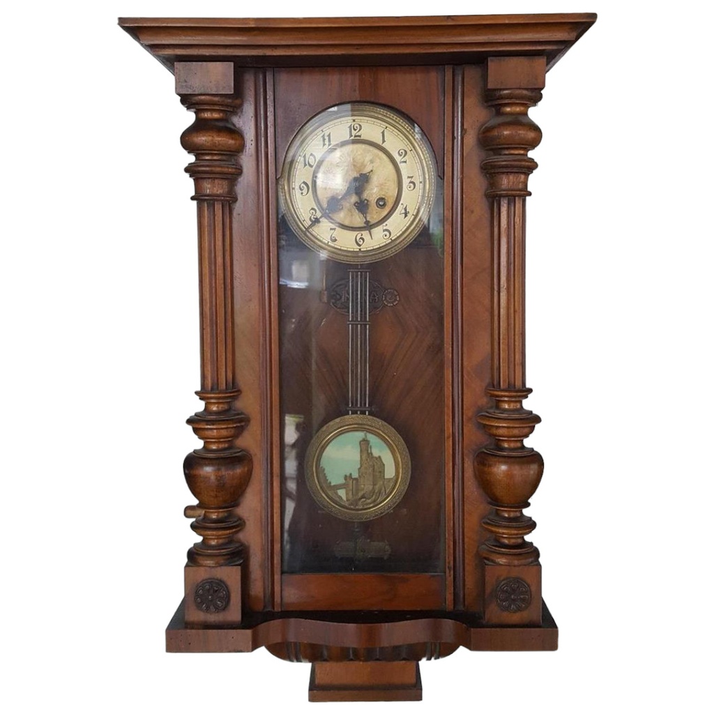 Wanduhr Uhr Standard 66,5 cm Bernhard Paschen Braun gebraucht - gut