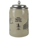 Bierkrug 16 cm WS Keramik gebraucht - gut