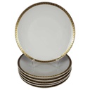 6er Set Kuchenteller Dessertteller 19,2 cm Händel Bavaria Einzelteile Elfenbein Beige gebraucht - akzeptabel