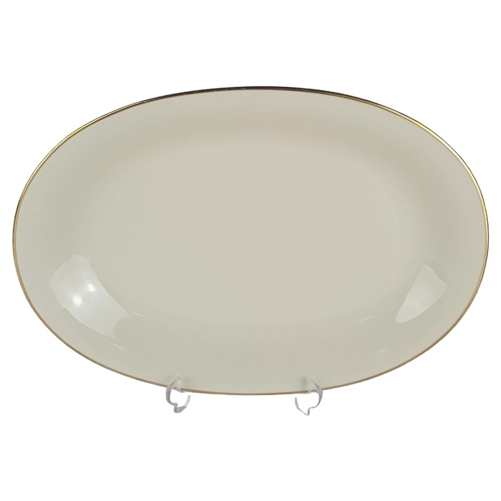 [458138604] Beilagenplatte Steakplatte Goldrand Bavaria 30 cm gebraucht - gut