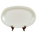 Beilagenplatte Steakplatte Goldrand Bavaria 30 cm gebraucht - gut