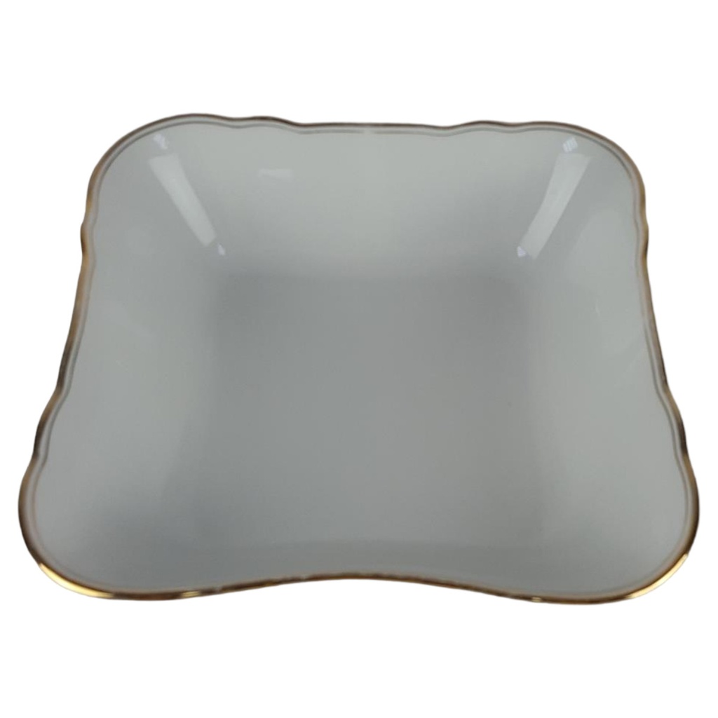 [458138775] Schüssel Goldrand Bavaria 6,5 cm Bareuther Weiß gebraucht - gut