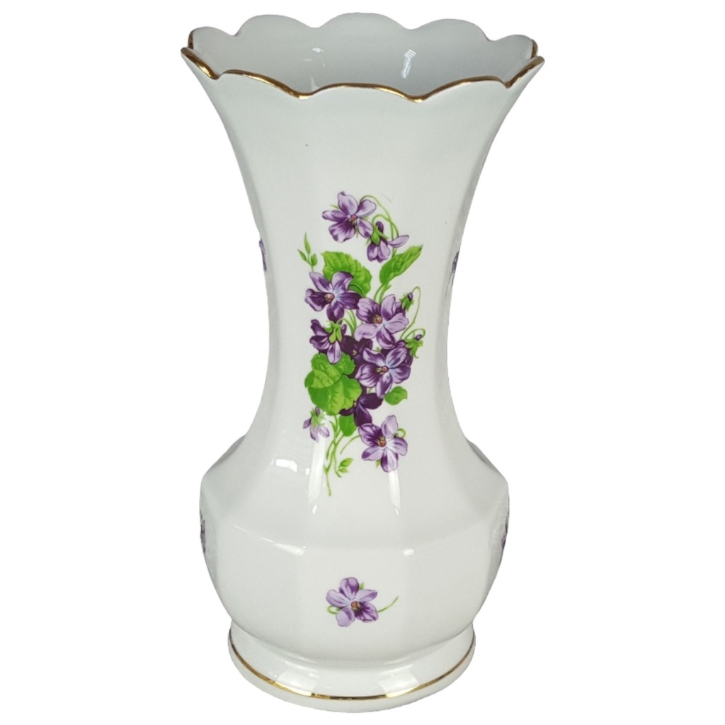 Blumenvase Goldrand 21 cm Bareuther Waldsassen gebraucht - gut