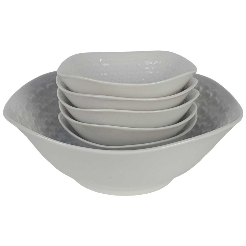 6er Set Schale 9 cm Schumann Arzberg Weiß gebraucht - gut