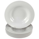 6er Set Suppenteller 24,2 cm Arzberg Weiß gebraucht - gut