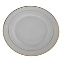 5er Set Kuchenteller Dessertteller Goldrand 18,5 cm Mitterteich Form 14004 Weiß Bavaria gebraucht - akzeptabel