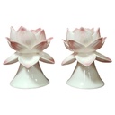 2er Set Kerzenhalter Kerzenleuchter Formano Rosa gebraucht - gut
