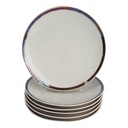 6er Set Kuchenteller Dessertteller Goldrand 19 cm Schumann Arzberg 6 mm gebraucht - gut
