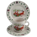 3er Set Gedeck 3tlg Wellco Design Krefeld Feinsteinzeug Weihnachten gebraucht - gut