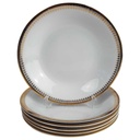 6er Set Suppenteller Goldrand Golddekor 22,2 cm Winterling Kirchenlamitz gebraucht - gut