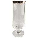 Bierglas Thomas Porzellan Platinrand Transparent Germany gebraucht - gut