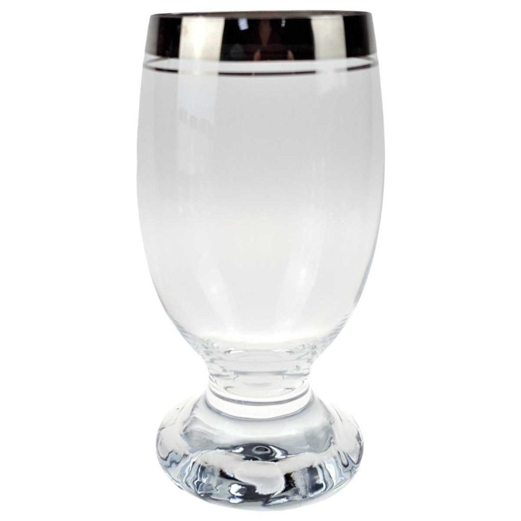 [458166703] Bierglas Thomas Porzellan Platinrand Transparent Germany gebraucht - sehr gut