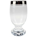 Bierglas Thomas Porzellan Platinrand Transparent Germany gebraucht - sehr gut