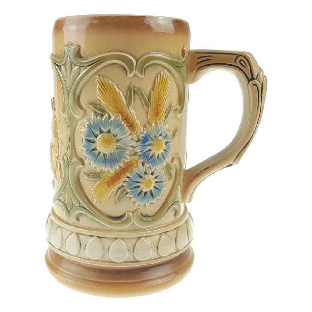 [458167216] Bierkrug Bierseidel 0,8 L Sitzendorf Blumen gebraucht - sehr gut