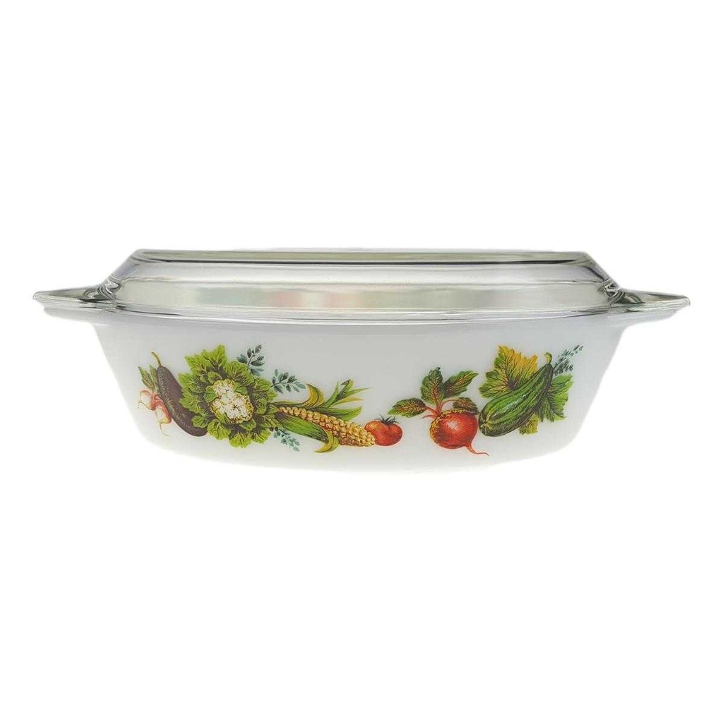 [458167232] Auflaufform mit Deckel JAJ Pyrex Tuscany Market Garden gebraucht - gut