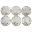 6er Set Glasuntersetzer 10,6 cm Winterling Röslau Blumen gebraucht - gut