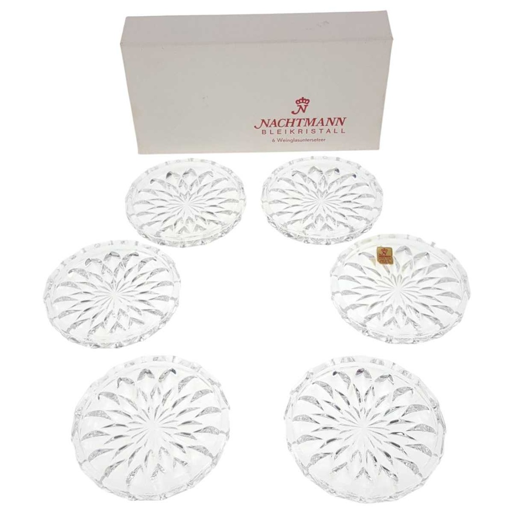 [458168671] 6er Set Untersetzer Nachtmann Transparent gebraucht - gut