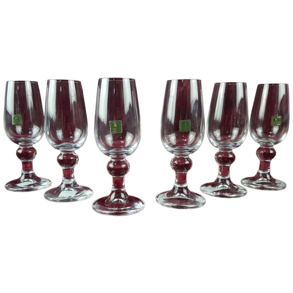 [45817674] 6er Set Trinkglas Glas Trinkgläser WMF Weiß gebraucht - gut