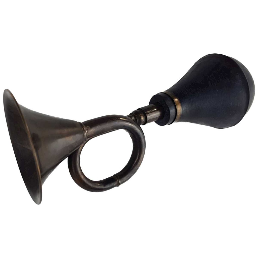 [LA-42735] Autohupe Ballhupe Oldtimerhupe Fanhupe Autohorn Tröte Messing brüniert Nostalgie