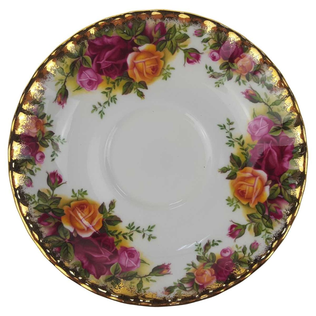 [129341-2] Untertasse für Kaffee 14 cm Royal Albert Old Country Roses Modell 2