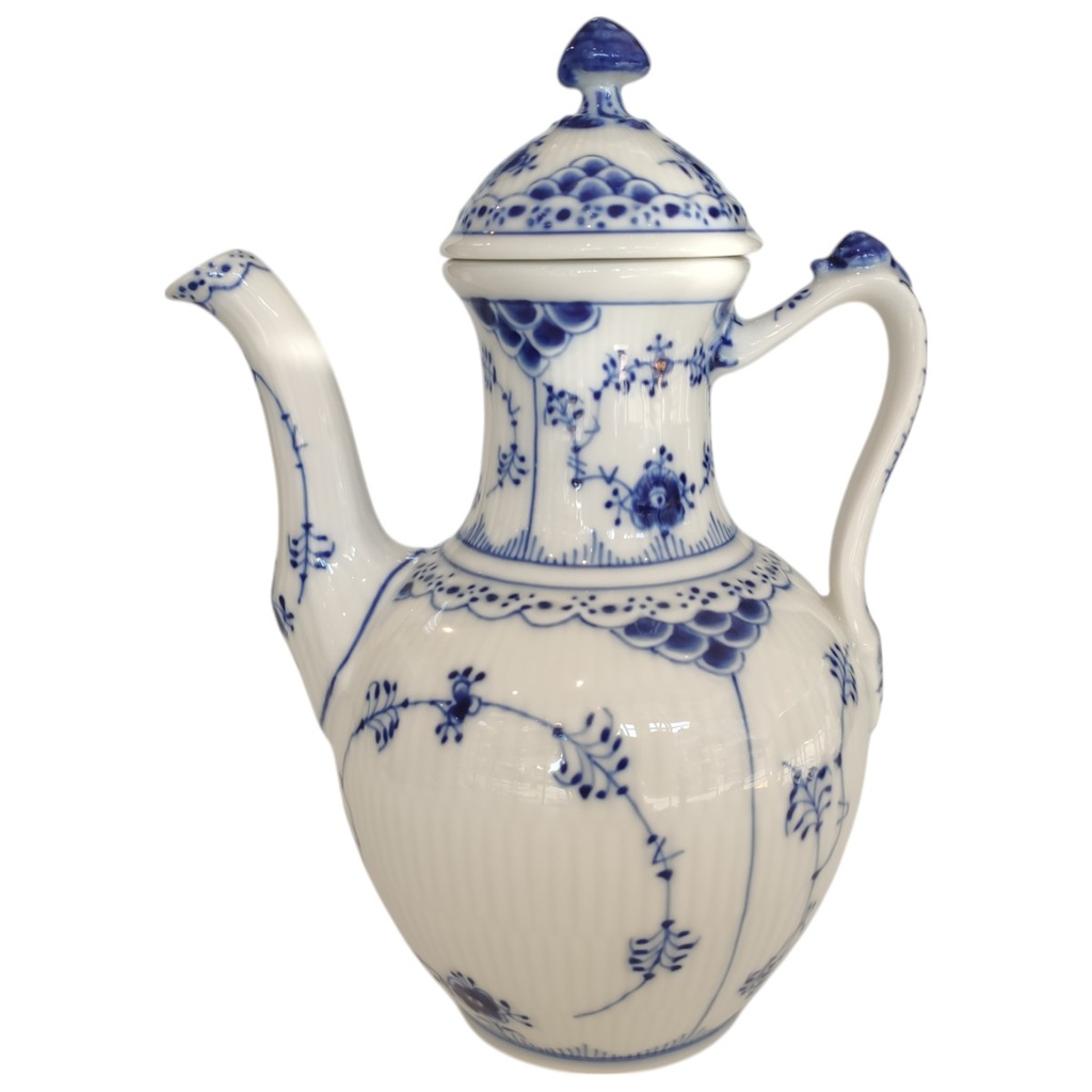 Kaffeekanne 0,9 L Royal Copenhagen Musselmalet Halbspitze