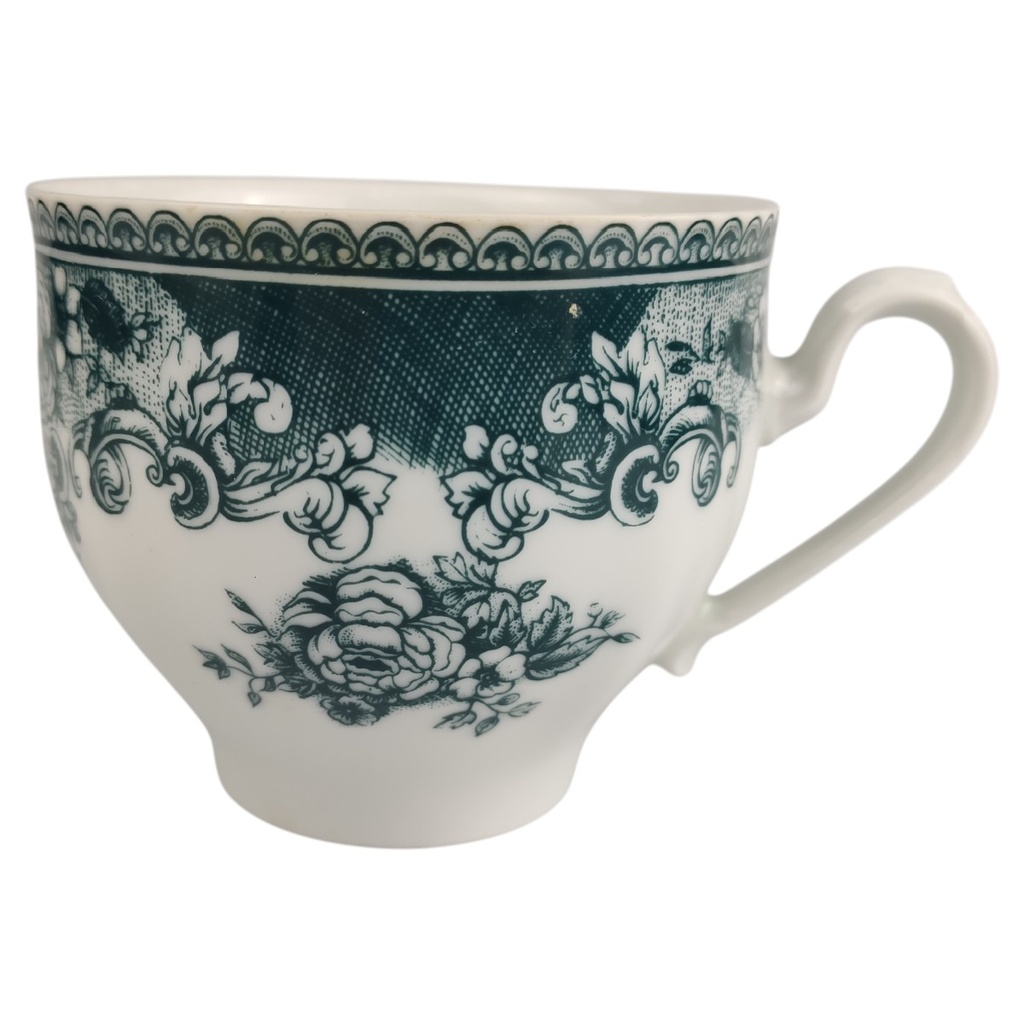 Kaffeetasse Mitterteich Form 850 Blumendekor grün