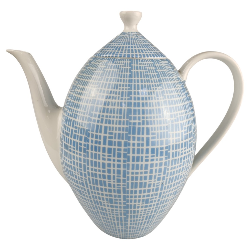 Kaffeekanne 1,6 L Arzberg Form 2000 Bastdekor Blau