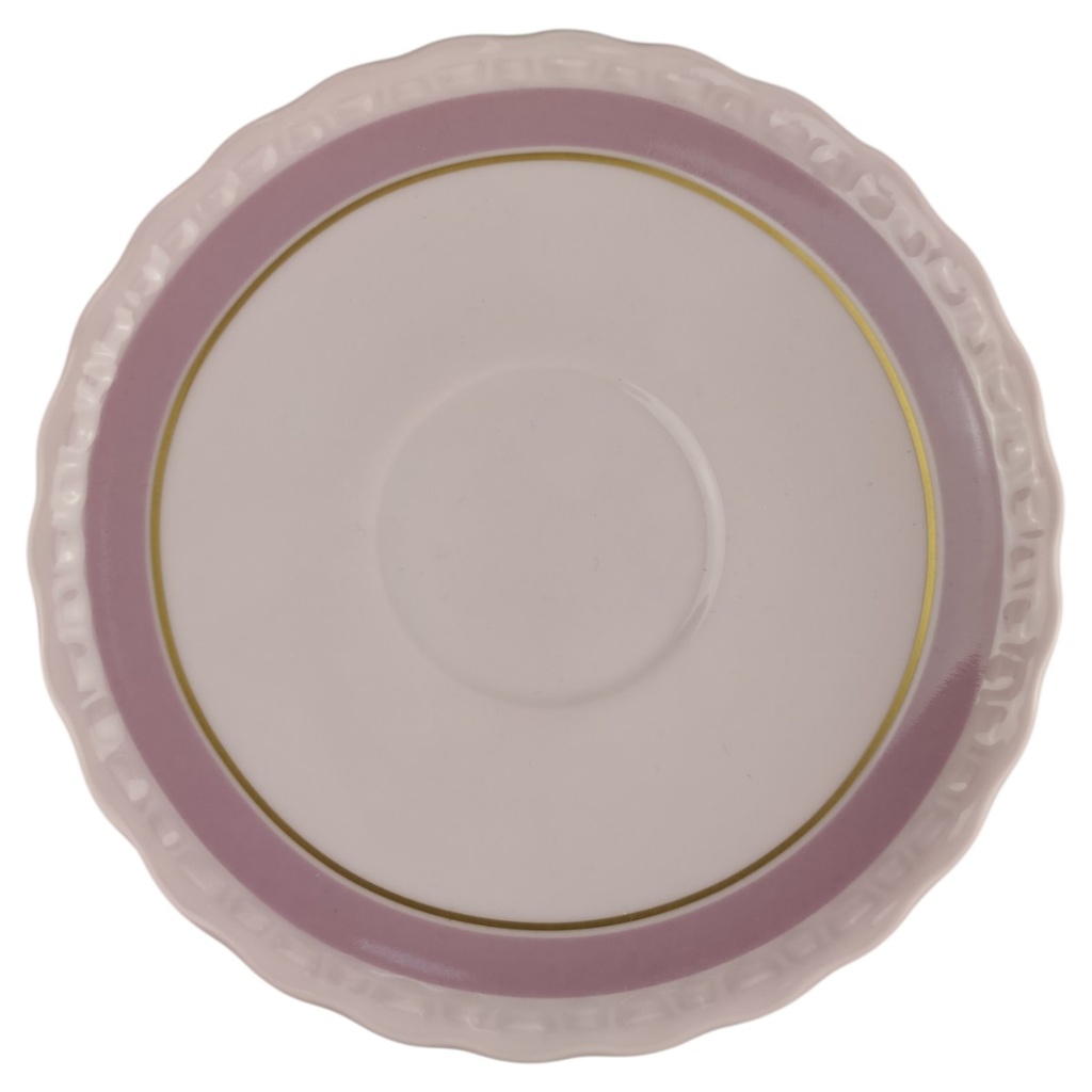 Untertasse für Suppe 16,5 cm Hutschenreuther Drache Exklusiv Rosé Sanssouci Edition