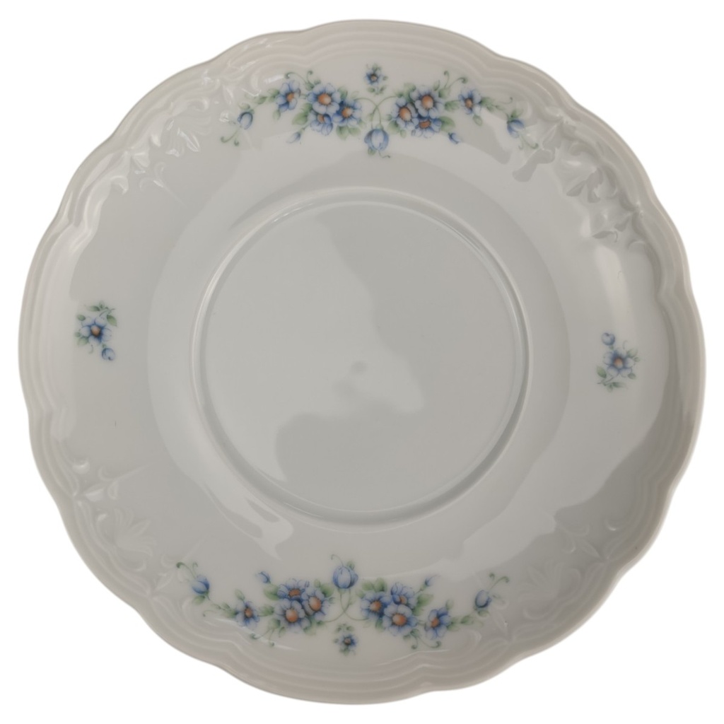 Untertasse für Suppe 16 cm Seltmann Weiden Julia Blaue Margeritenranke