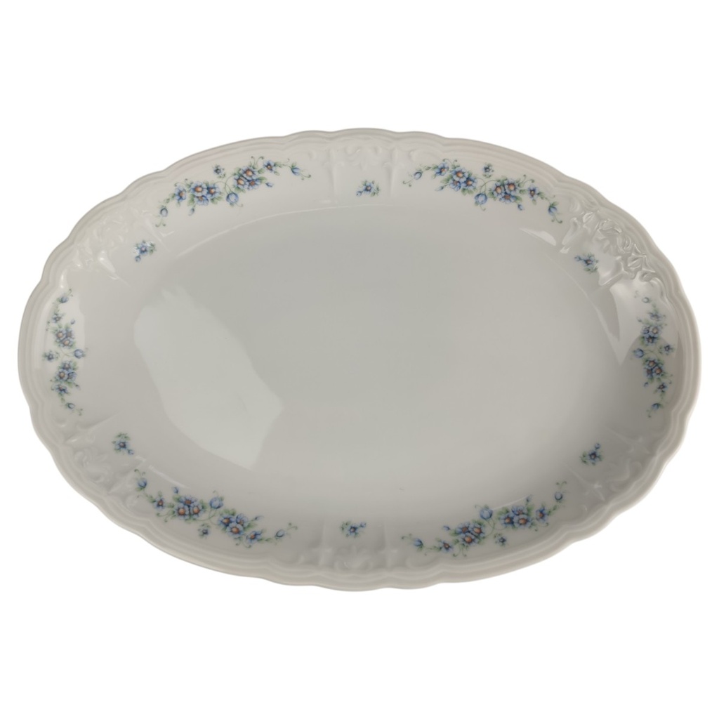 Servierplatte mittelgroß 31x21,3 cm Seltmann Weiden Julia Blaue Margeritenranke