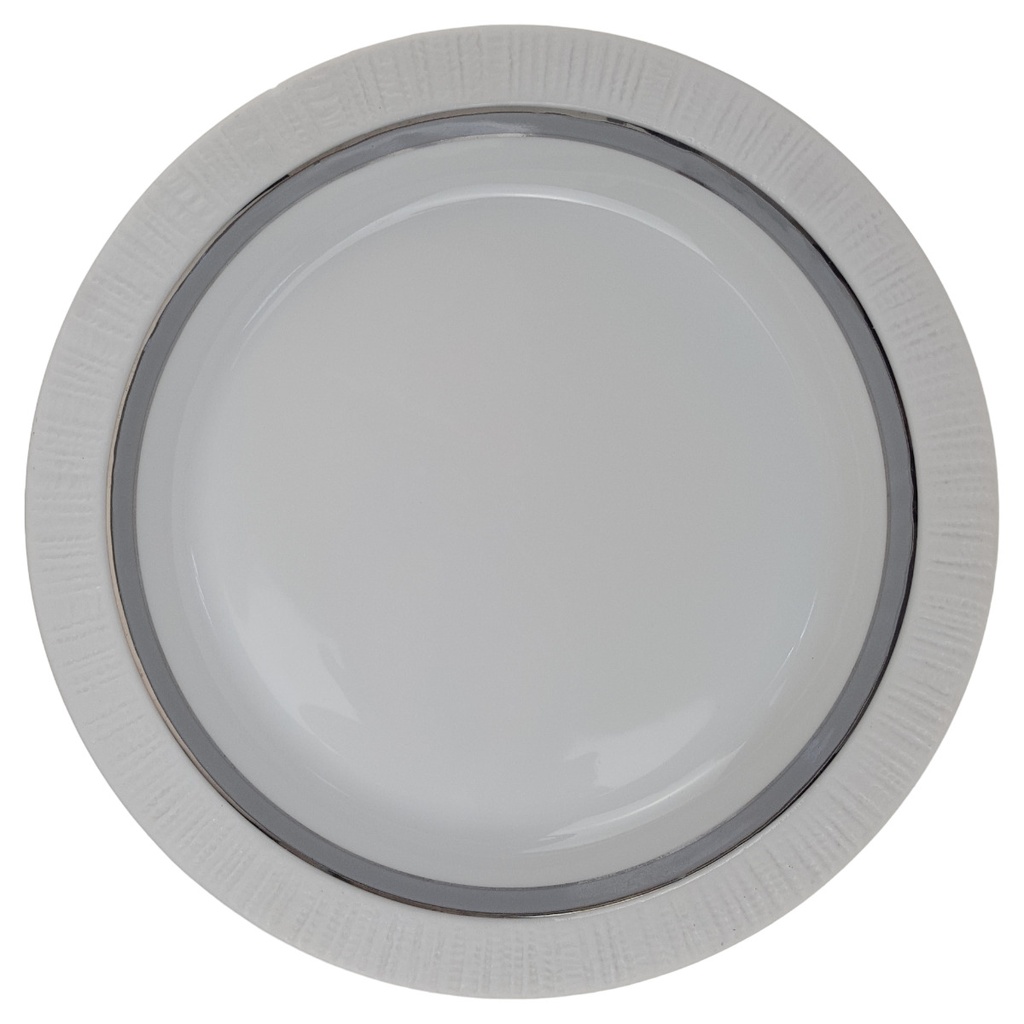 [1780743-1] Suppenteller 21,6 cm Thomas Porzellan Arcta Platin Grau (gebraucht - sehr gut)